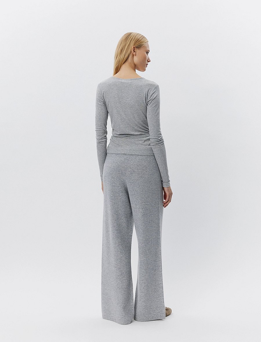 Sofie Schnoor - JOODYSW BLOUSE - langærmede toppe - grey mel - 5