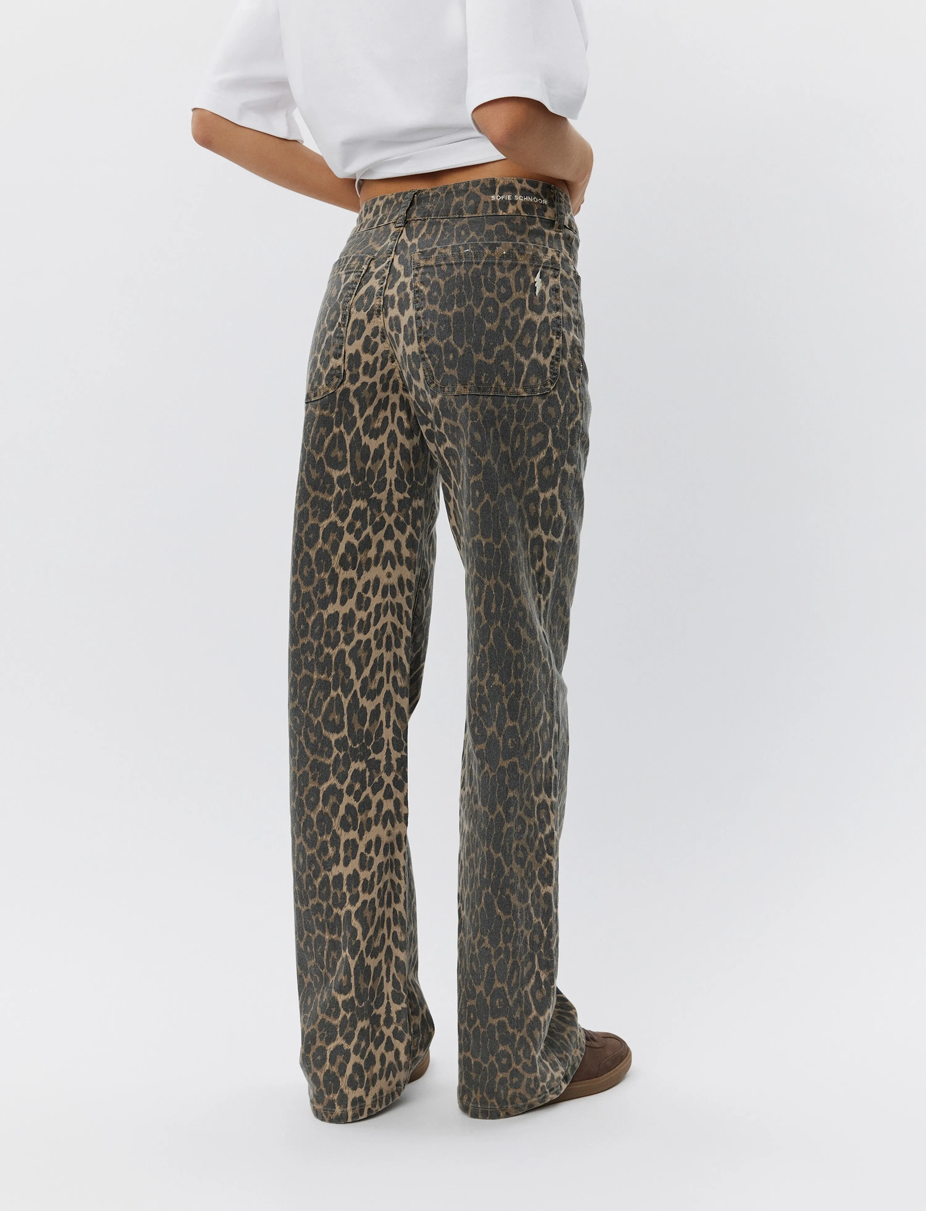 Sofie Schnoor - SIENNASW LEOPARD TROUSERS - vida jeans - leopard - 3
