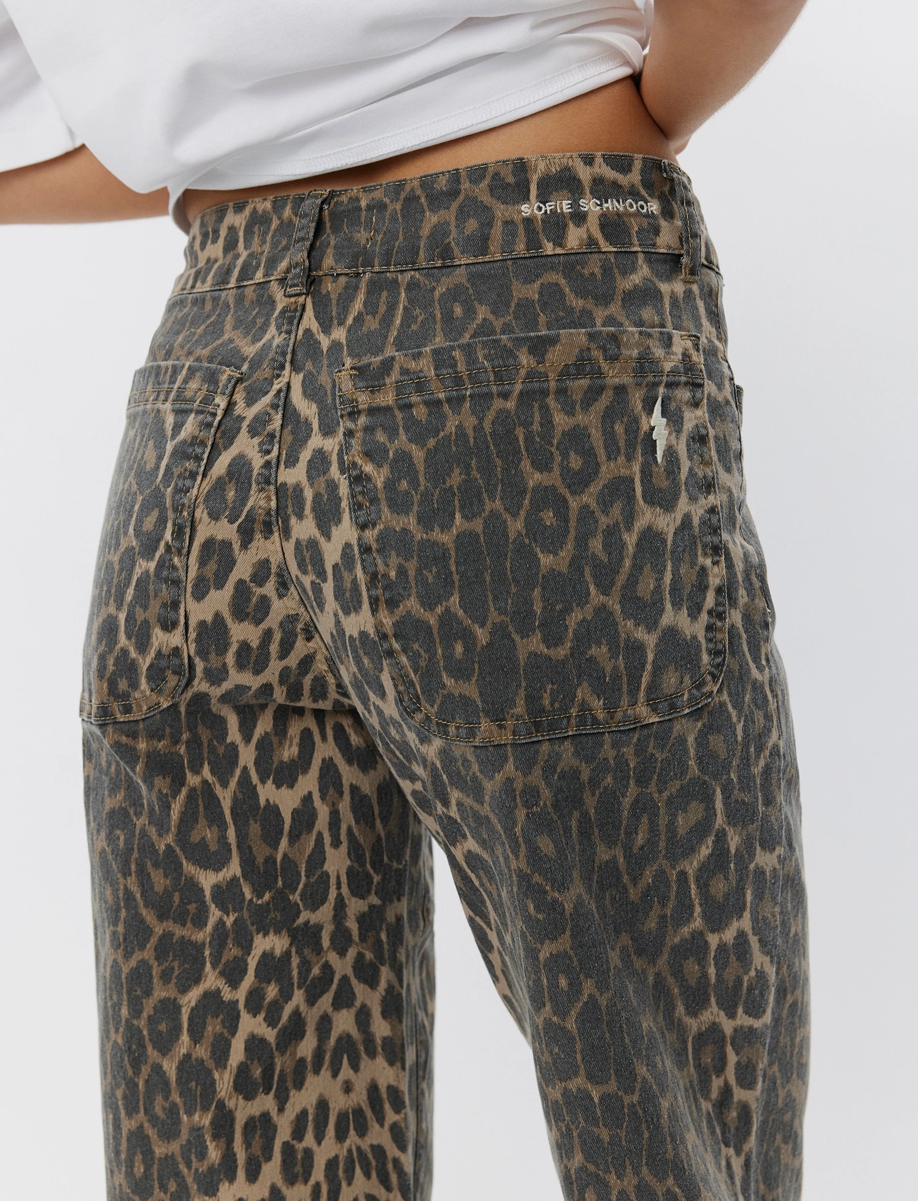 Sofie Schnoor - SIENNASW LEOPARD TROUSERS - vida jeans - leopard - 4