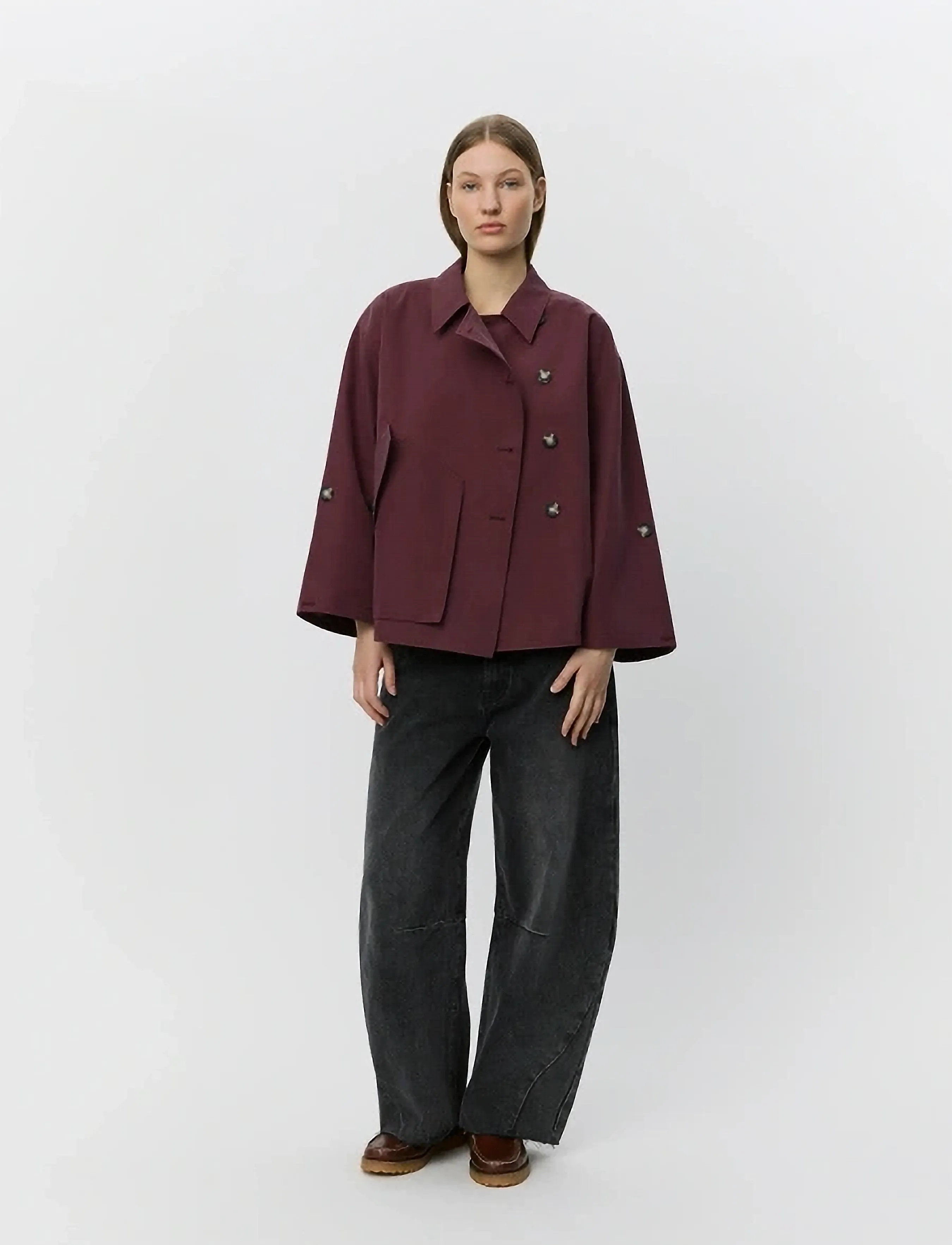 Sofie Schnoor AGATHASW JACKET - Jacken - BURGUNDY / burgundy