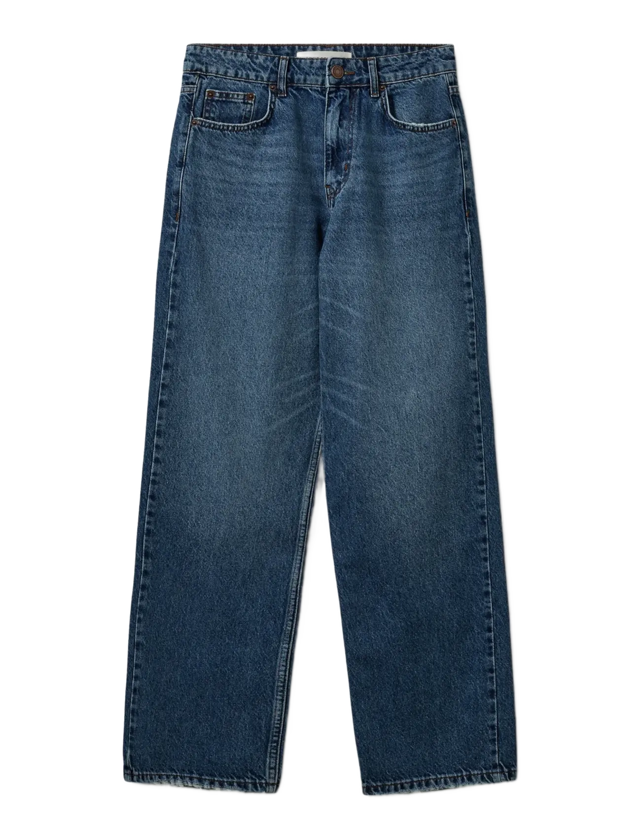 Sofie Schnoor - RIOSW MID WAIST JEANS - hosen mit weitem bein - denim blue - 1