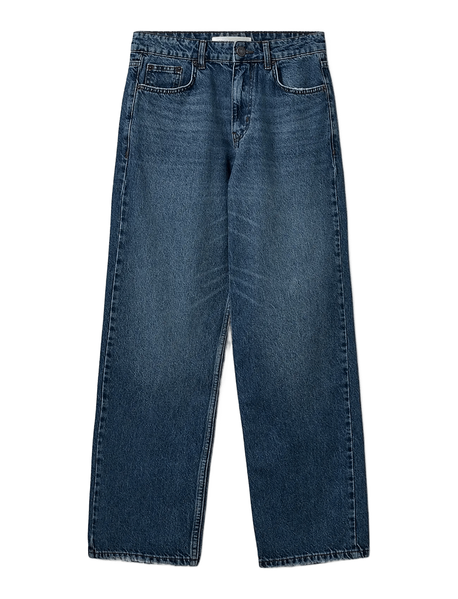 Sofie Schnoor - RIOSW MID WAIST JEANS - hosen mit weitem bein - denim blue - 1