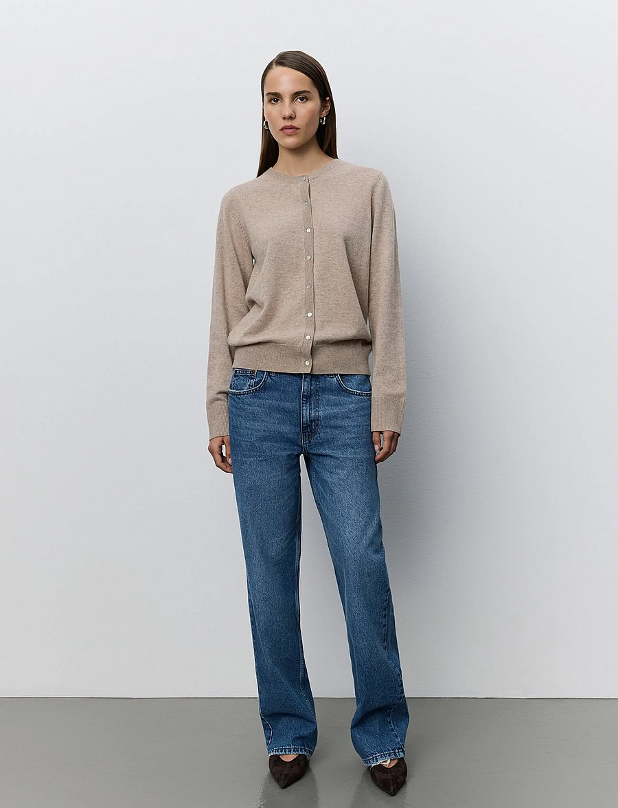 Sofie Schnoor - RIOSW MID WAIST JEANS - hosen mit weitem bein - denim blue - 0