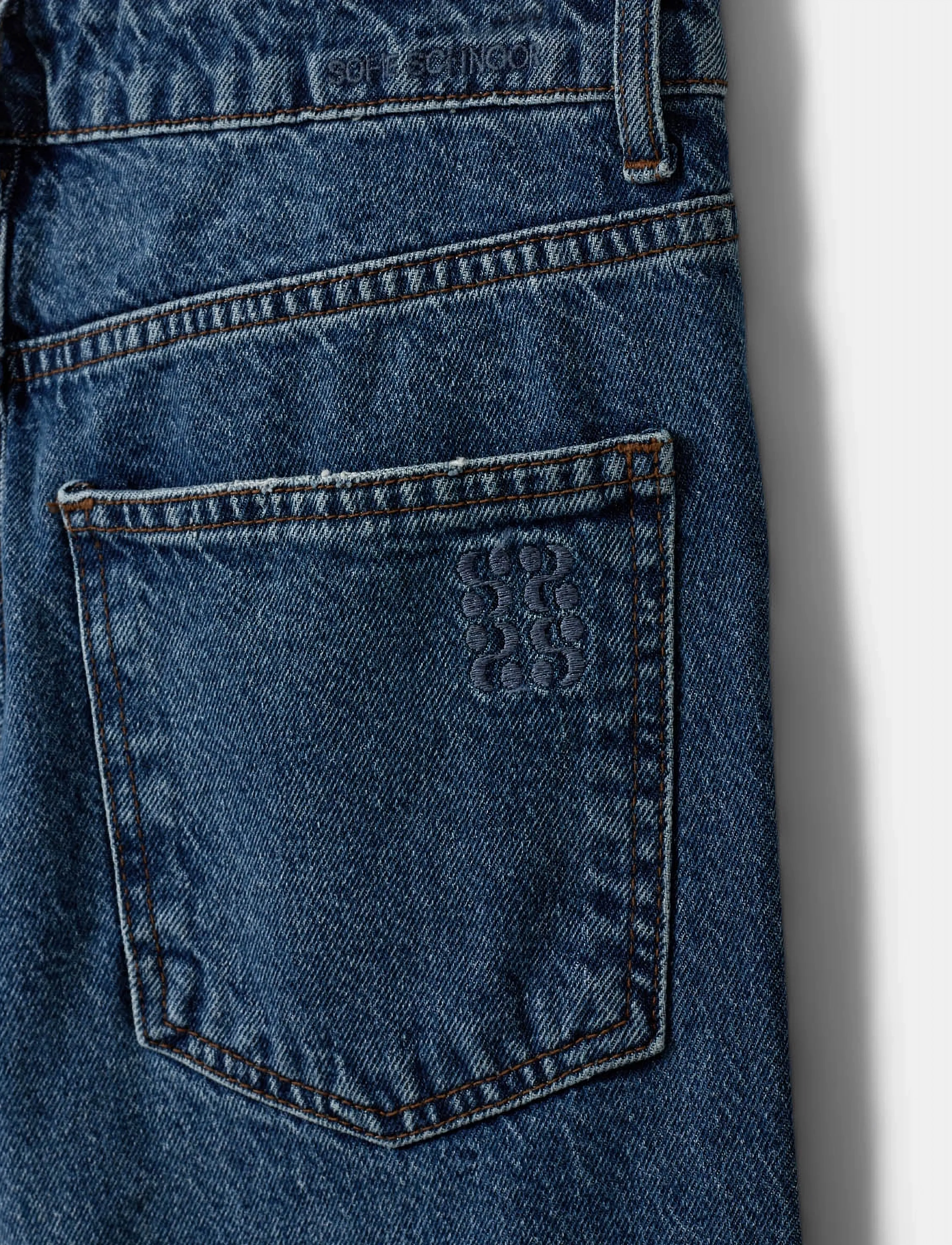 Sofie Schnoor - RIOSW MID WAIST JEANS - hosen mit weitem bein - denim blue - 5