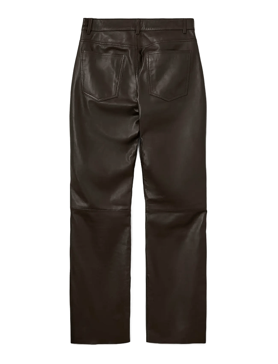 Sofie Schnoor - GATTISW LEATHER PANTS - læderbukser - dark brown - 2