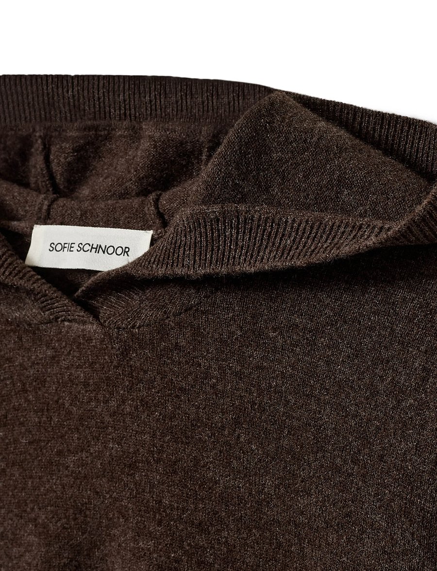 Sofie Schnoor - CASSIESW KNIT HOODIE - kapuzenpullover - brown fudge - 4