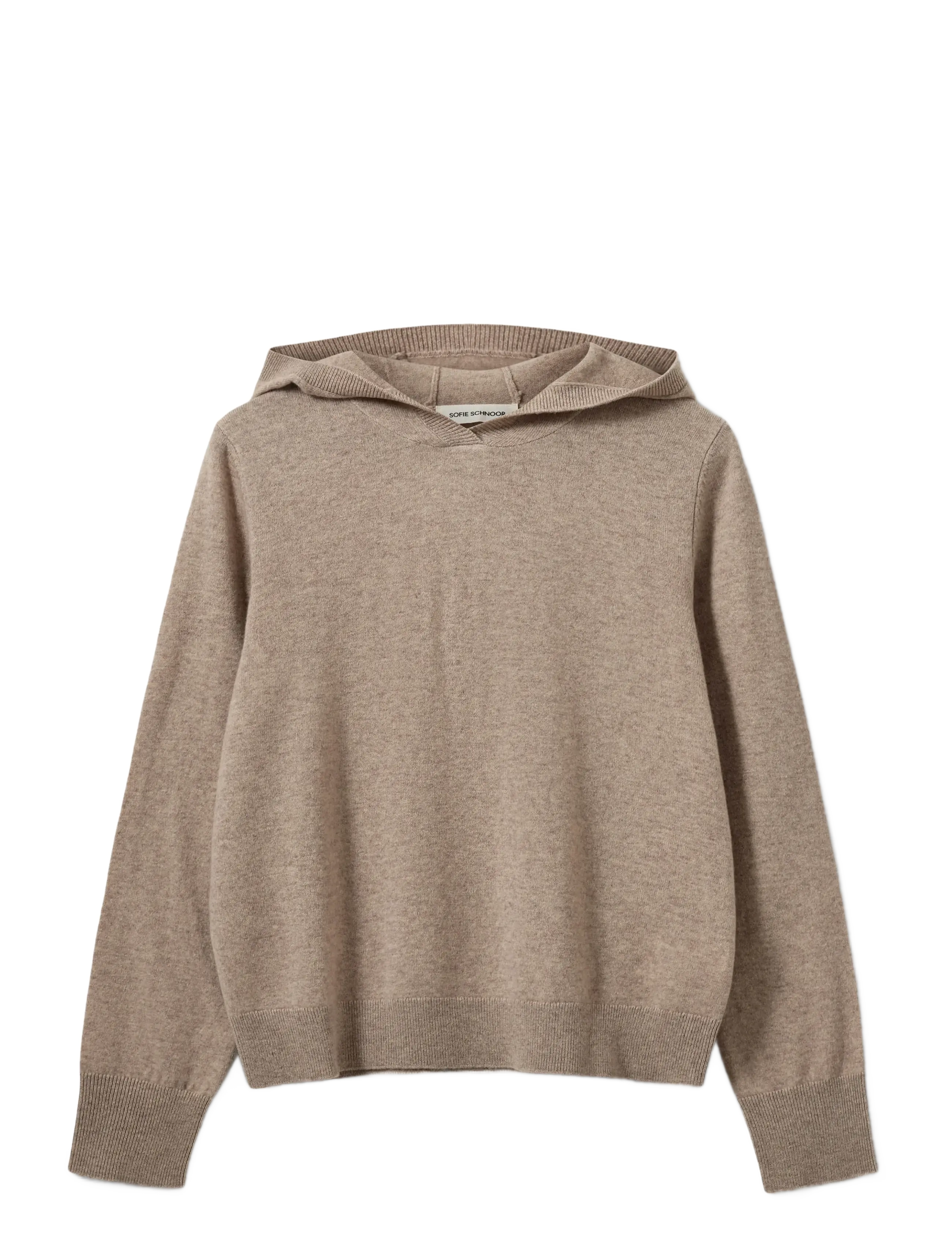 Sofie Schnoor CASSIESW KNIT HOODIE - Kapuutsiga pusad - BROWN MELANGE / beige