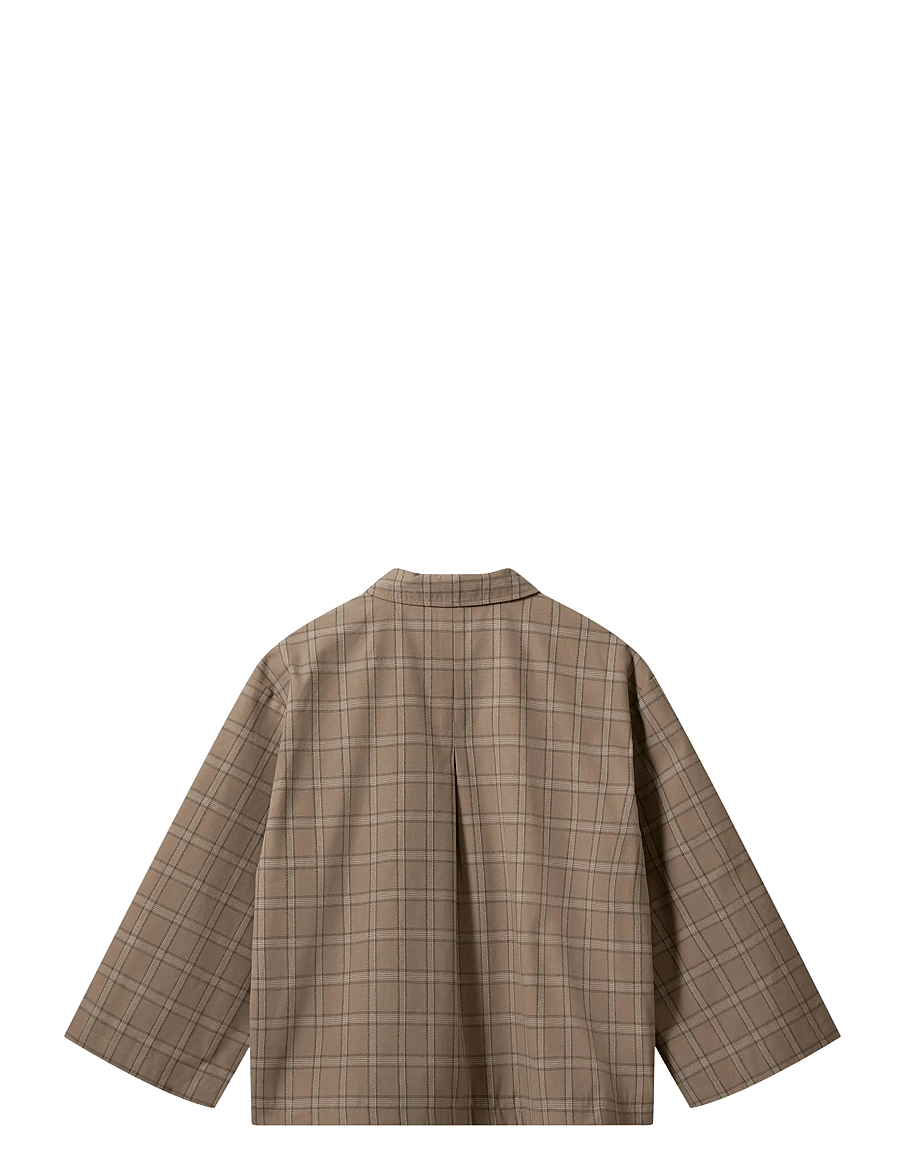 Sofie Schnoor - AGATHASW CHECK JACKET - forårsjakker - light brown check - 2