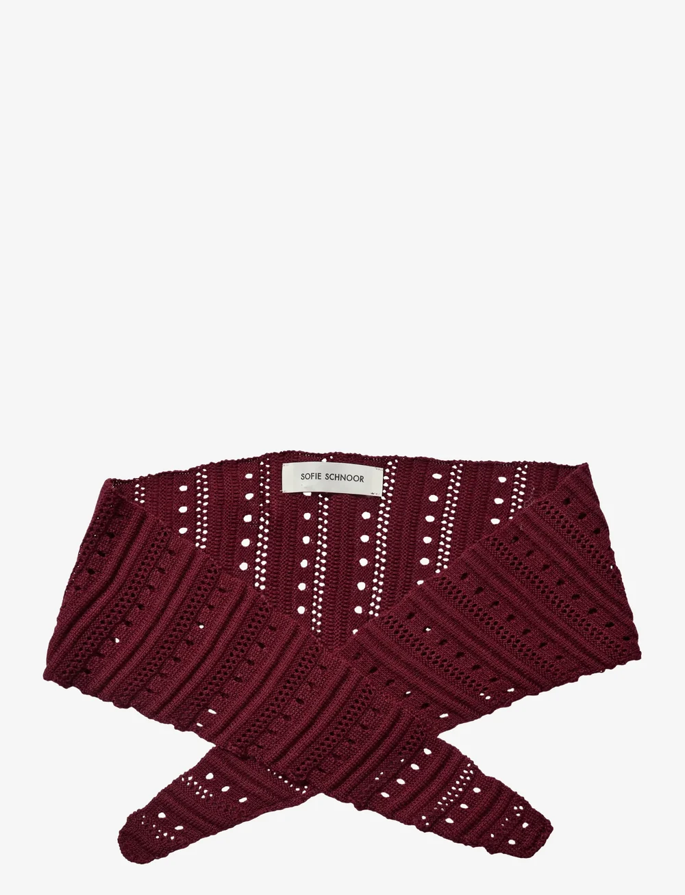 Sofie Schnoor - Scarf - halsdukar - burgundy - 0