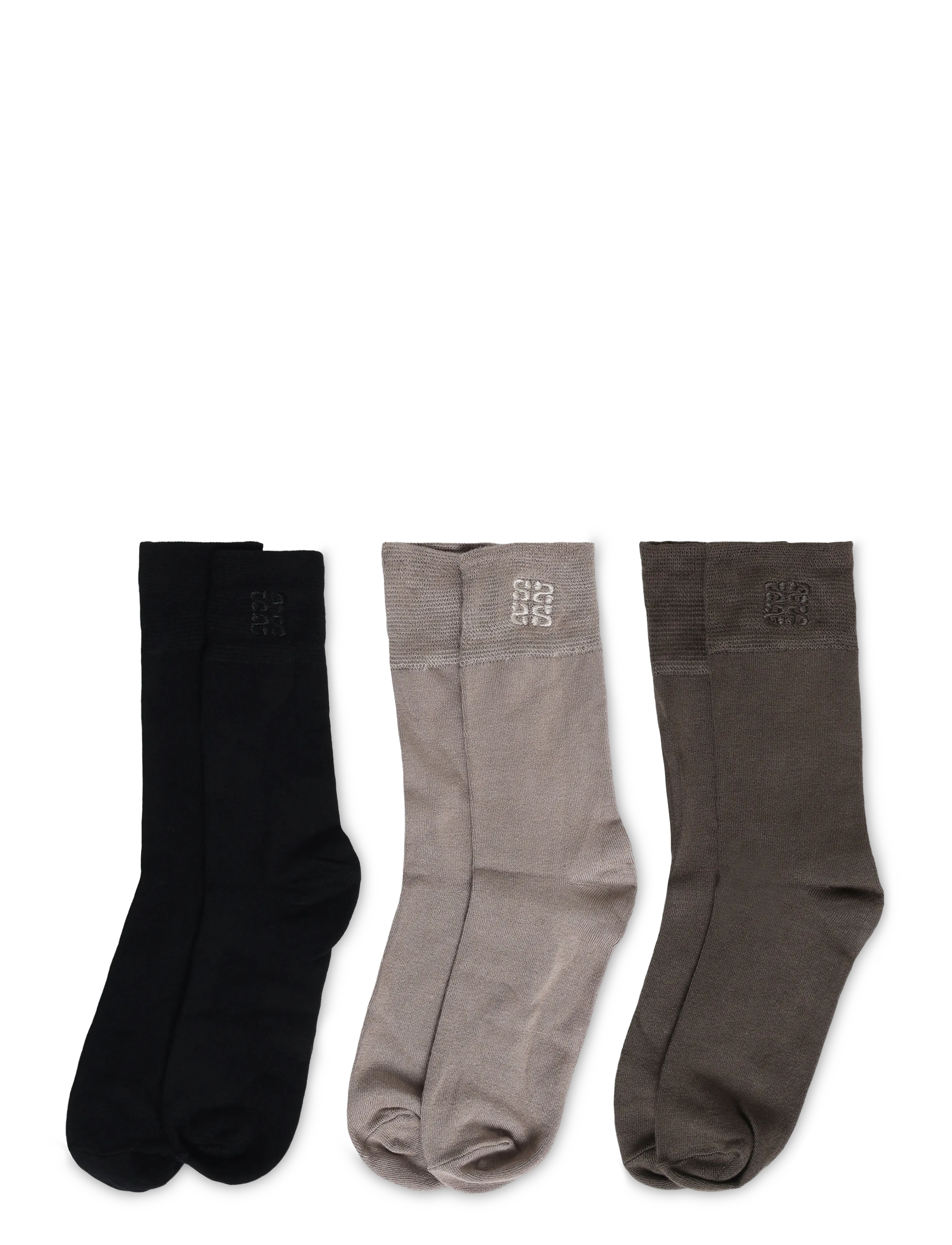 Sofie Schnoor - TERRIESW ANKLE SOCK x 3 MIX - sneackersocken - brown/black - 1