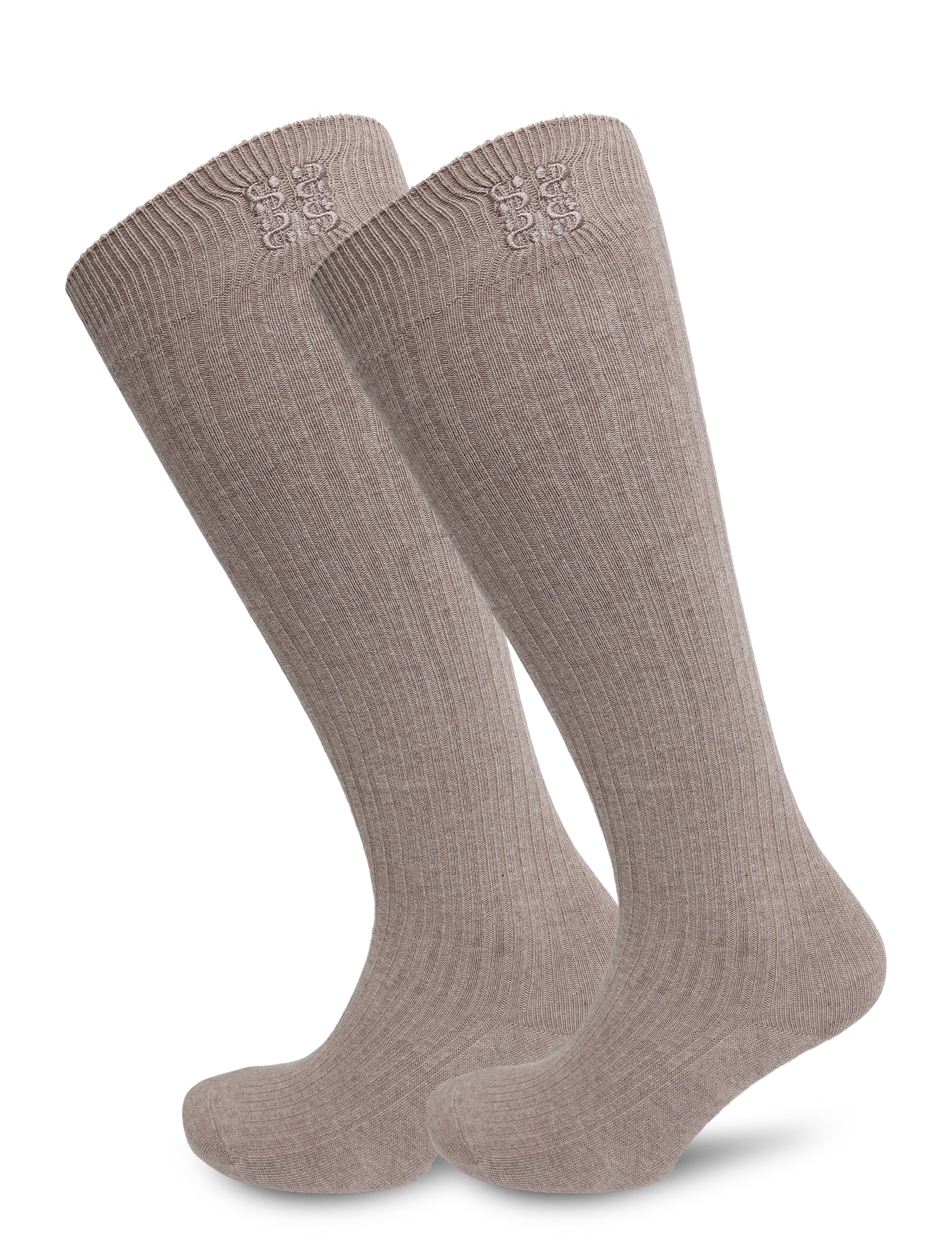 Sofie Schnoor BEATHASW KNEE SOCK x 2 - Lingerie - CAMEL MELANGE / brown