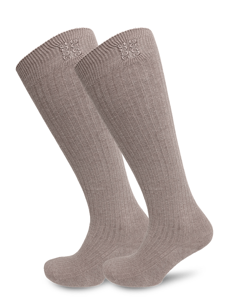 Sofie Schnoor - BEATHASW KNEE SOCK x 2 - kniestrümpfe - camel melange - 1