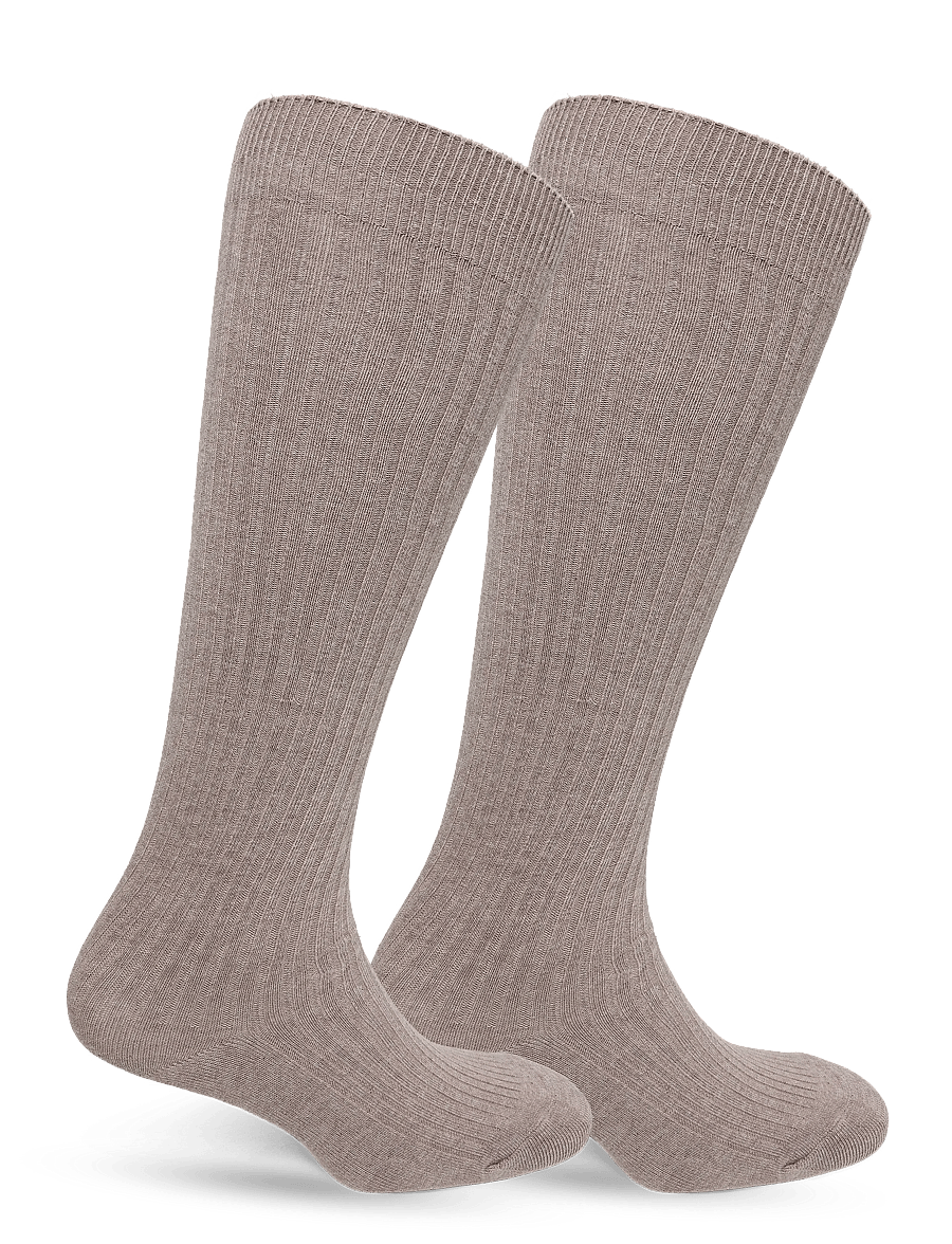 Sofie Schnoor - BEATHASW KNEE SOCK x 2 - kniestrümpfe - camel melange - 2