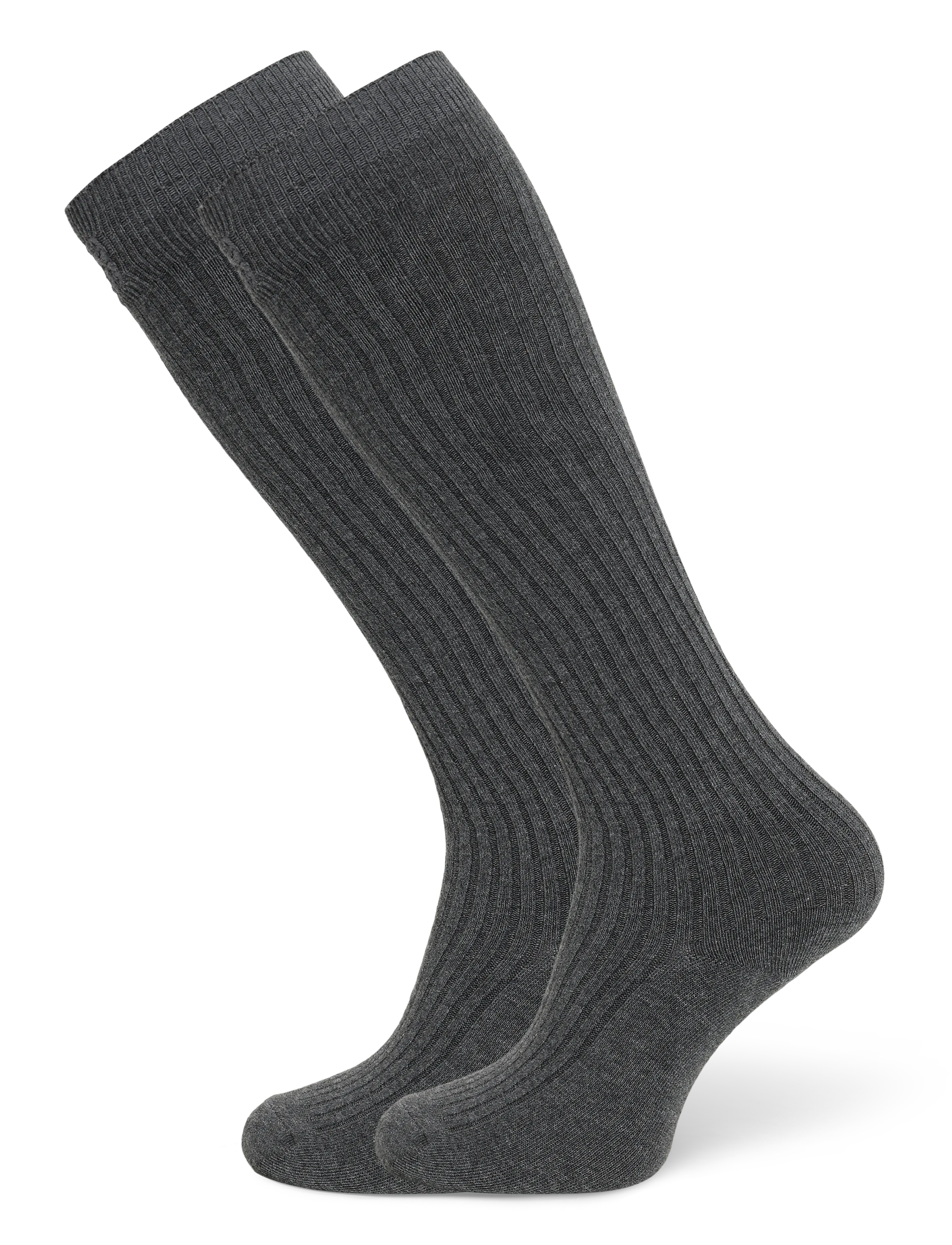Sofie Schnoor BEATHASW KNEE SOCK x 2 - Ondergoed - DARK GREY MELANGE / grey