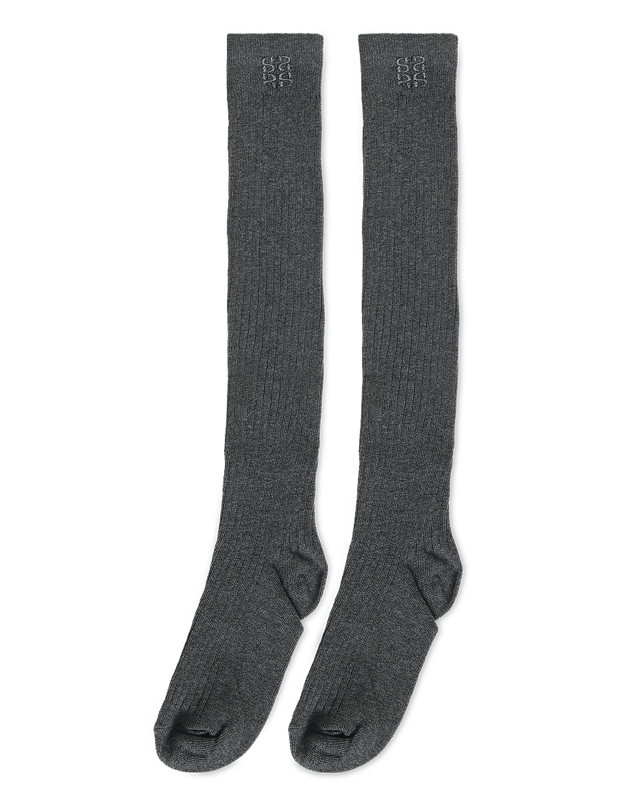 Sofie Schnoor - BEATHASW KNEE SOCK x 2 - kniestrümpfe - dark grey melange - 2