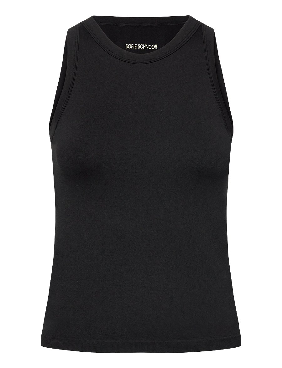 Sofie Schnoor - AHLEASPO TOP - toppe & t-shirts - black - 0