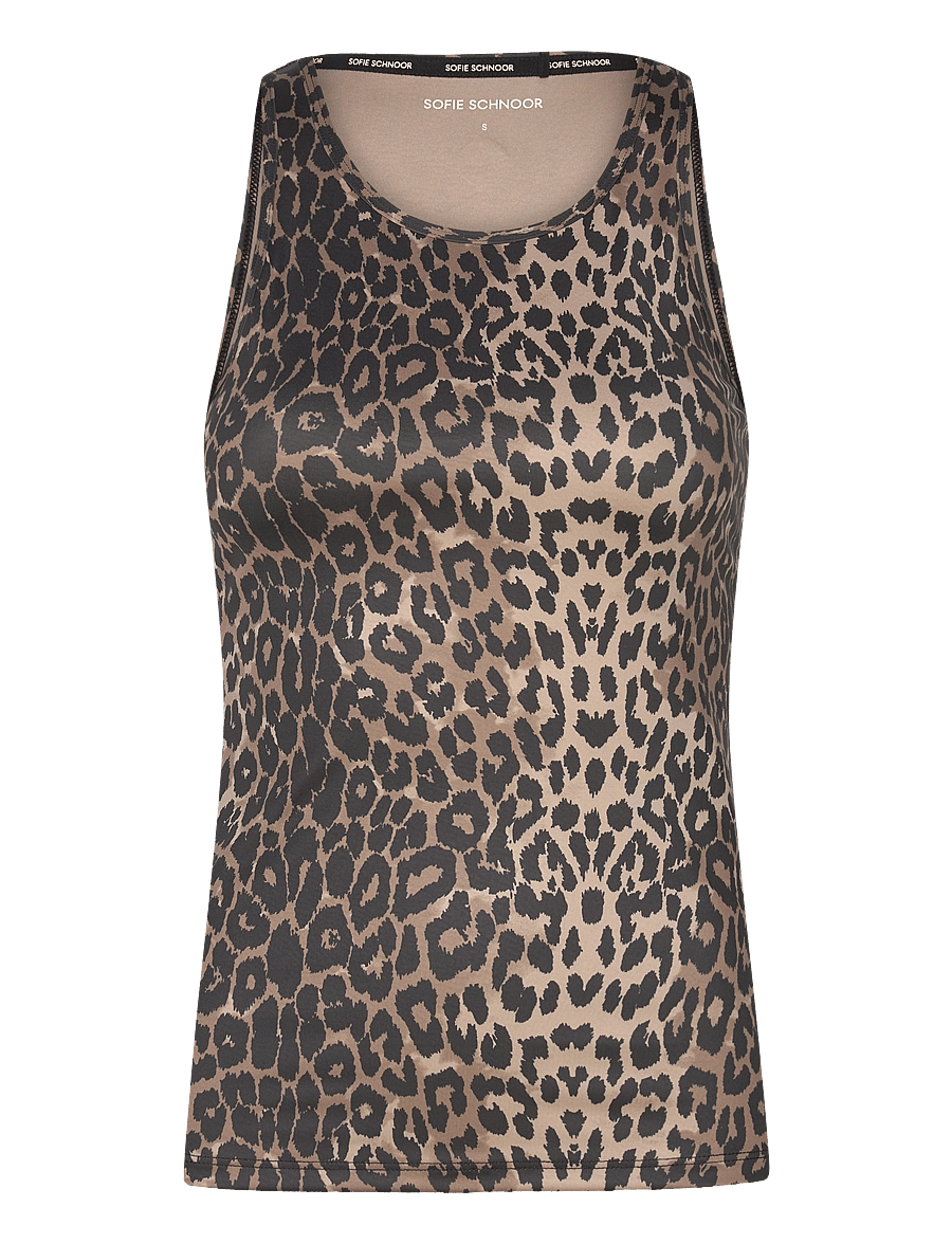 Sofie Schnoor - JANETSPO TOP - Õlapaeltega pluusid - leopard - 0