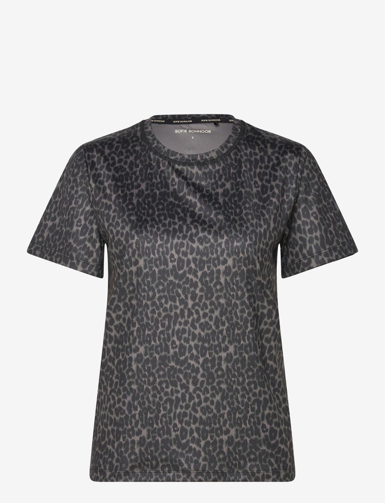 Sofie Schnoor - FIOLASPO T-SHIRT - t-shirts - grey leopard - 0