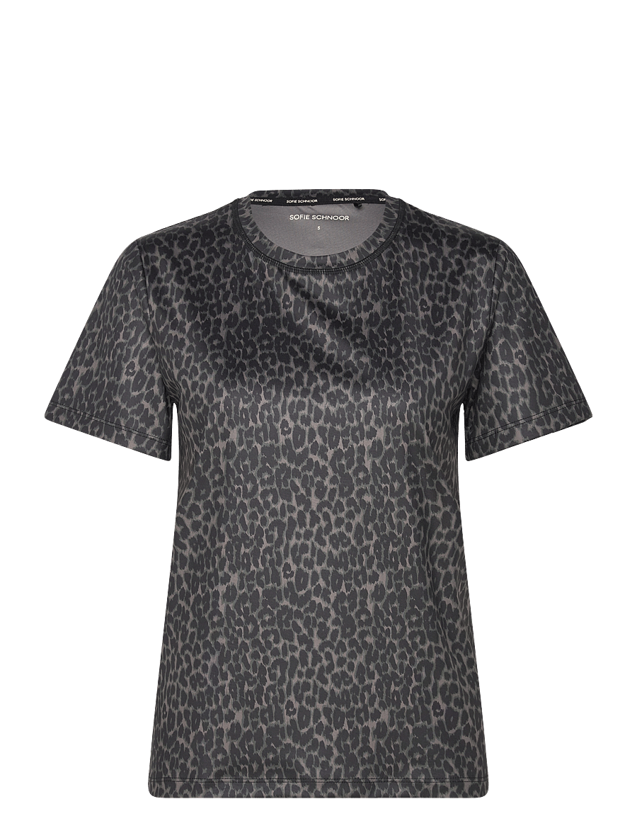 Sofie Schnoor - FIOLASPO T-SHIRT - grey leopard - 1