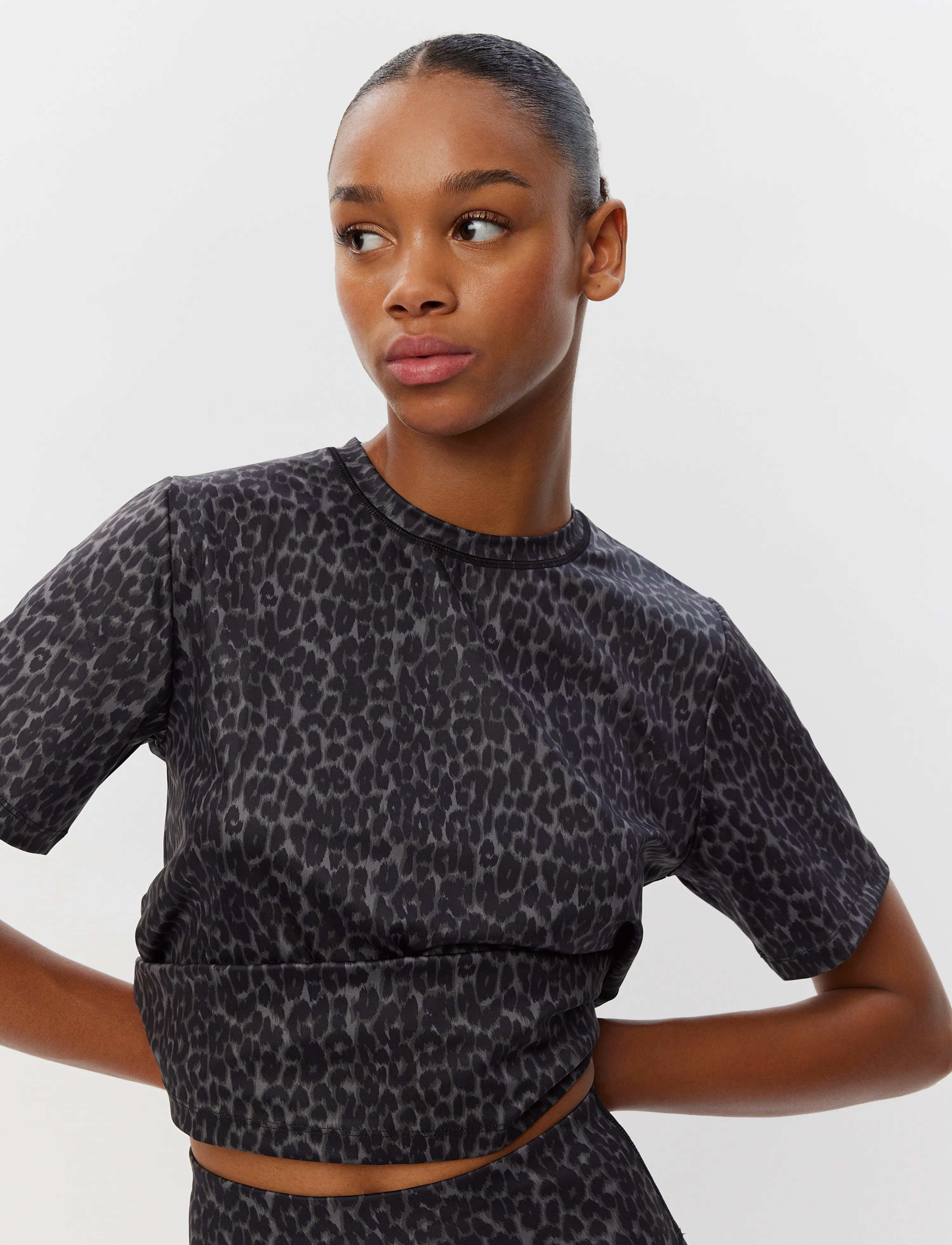 Sofie Schnoor - FIOLASPO T-SHIRT - grey leopard - 2