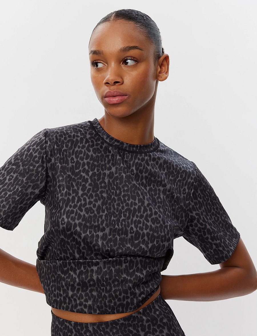 Sofie Schnoor - FIOLASPO T-SHIRT - grey leopard - 2