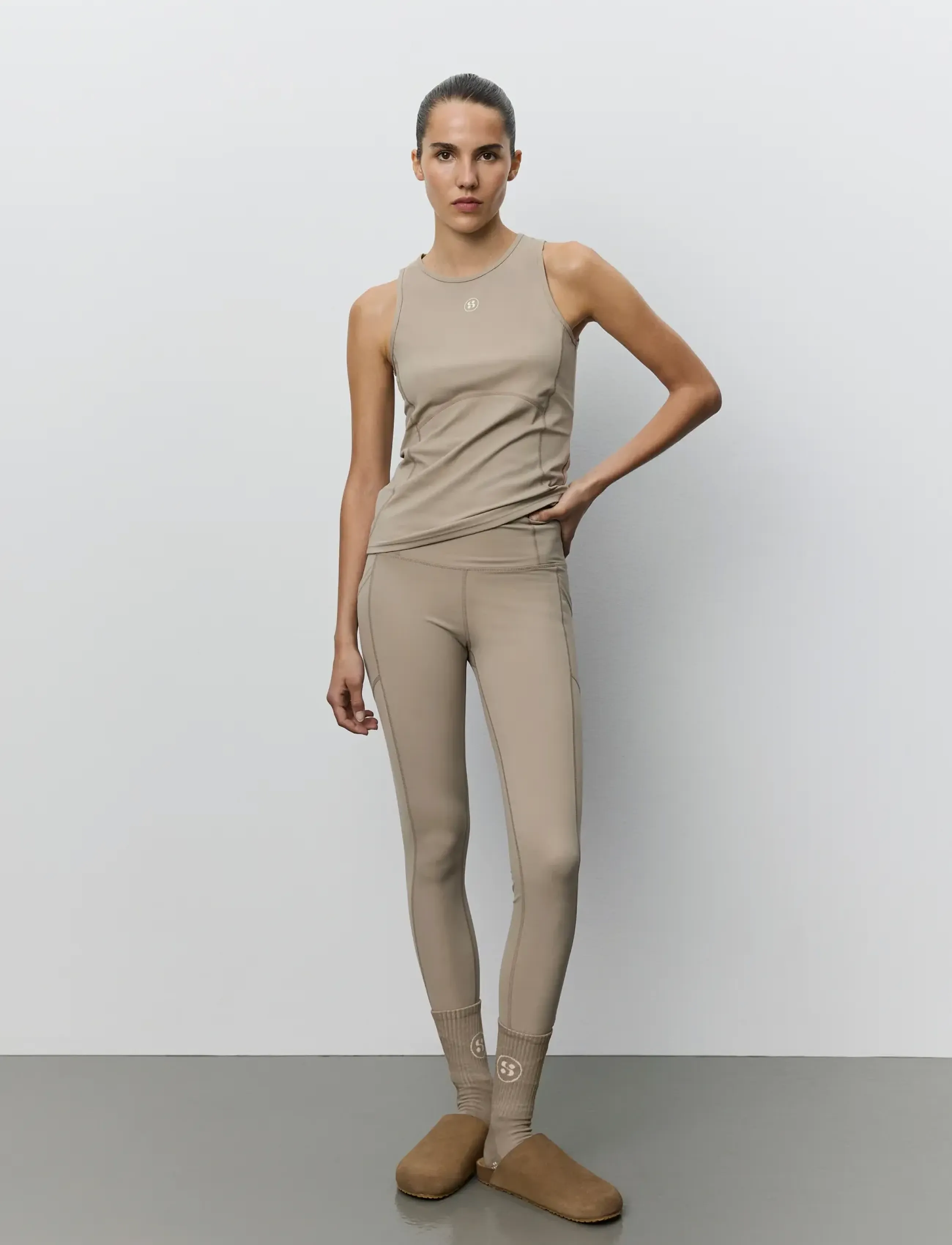Sofie Schnoor Menaspo Top, L, Sports Oberteile & T-shirts, Beige - Sport Tank Oberteile, Frauen