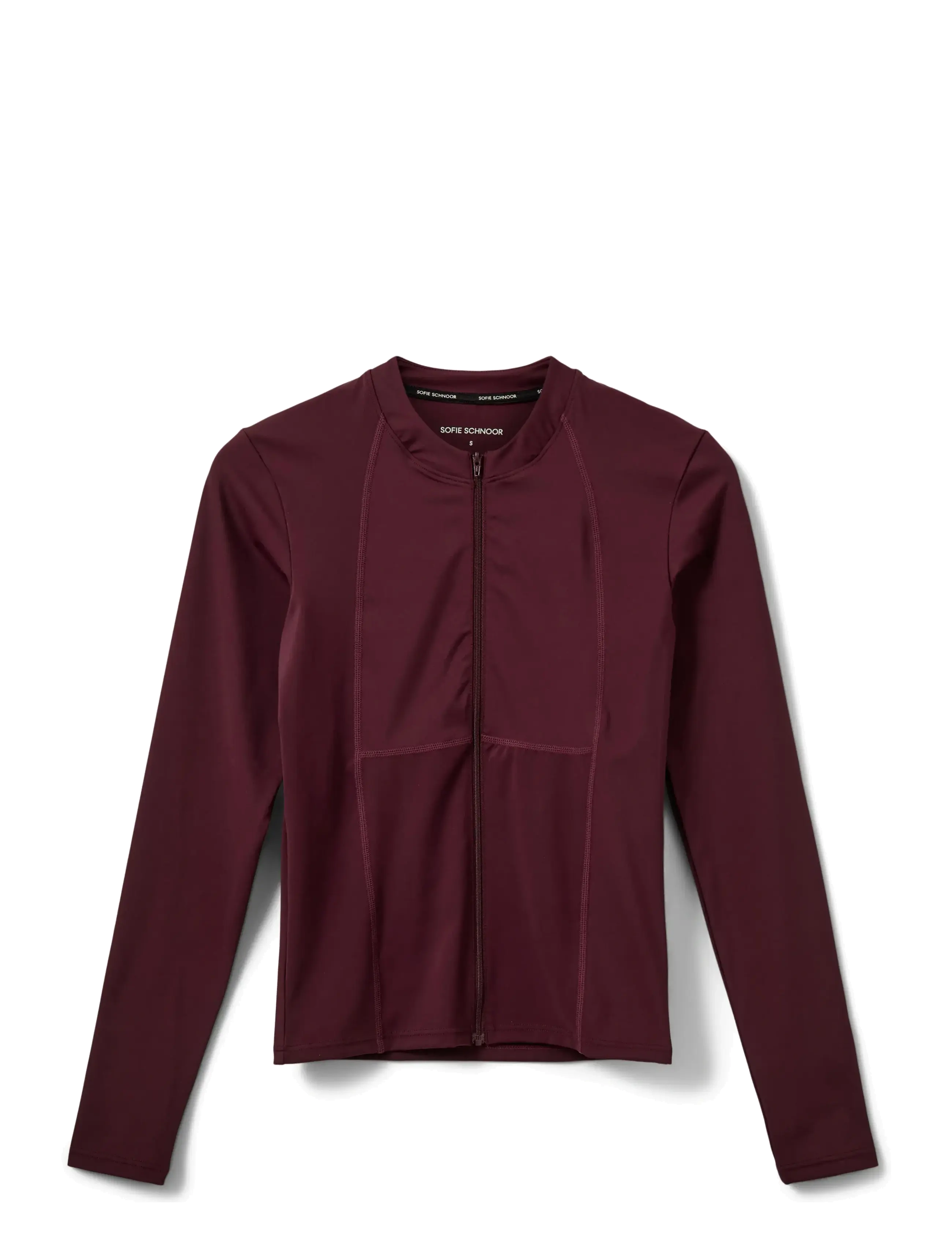 Sofie Schnoor JAYASPO ZIP BLOUSE - Sofie Schnoor - BURGUNDY / burgundy