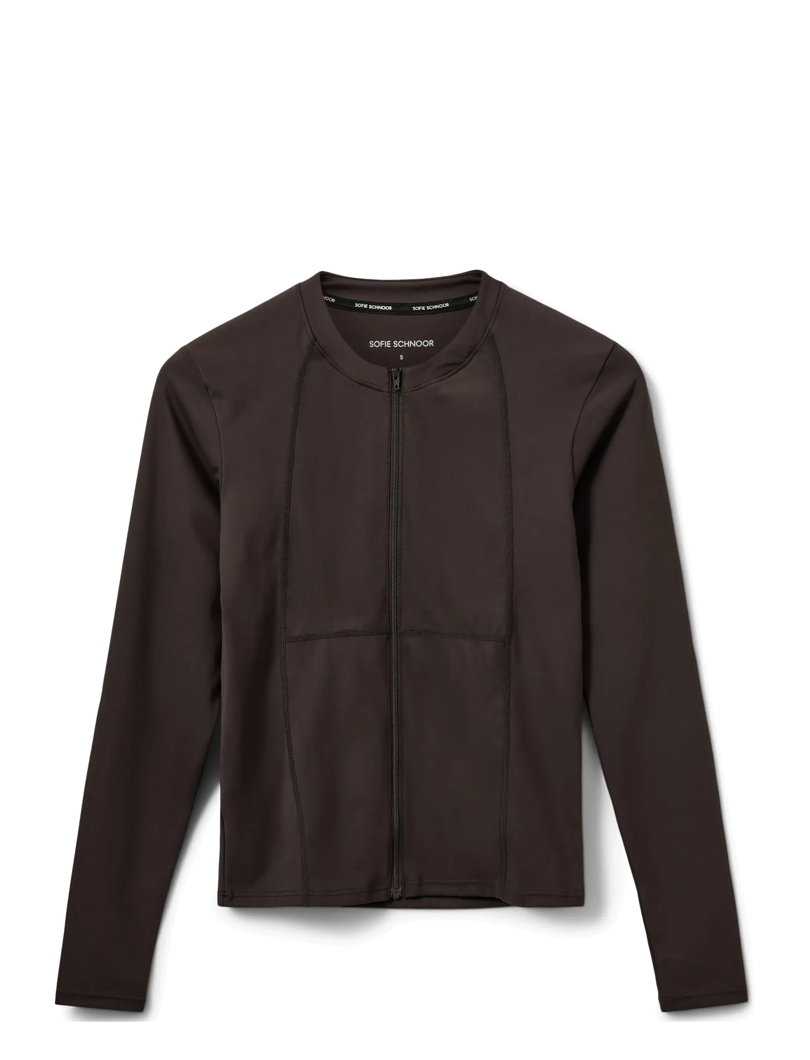 Sofie Schnoor JAYASPO ZIP BLOUSE - Sportjackor - DARK BROWN / brown