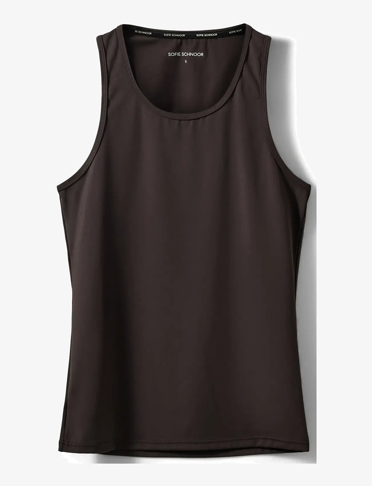 Sofie Schnoor - JANETSPO TOP - tank tops - dark brown - 0