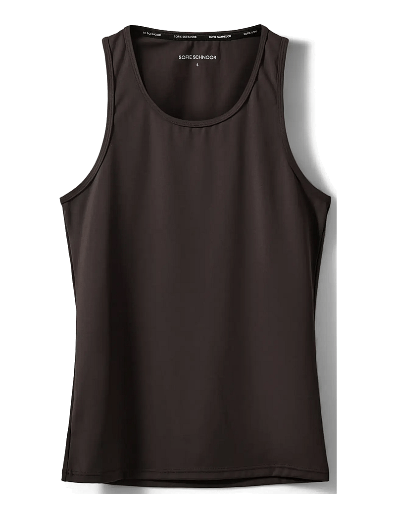 Sofie Schnoor - JANETSPO TOP - toppe & t-shirts - dark brown - 0