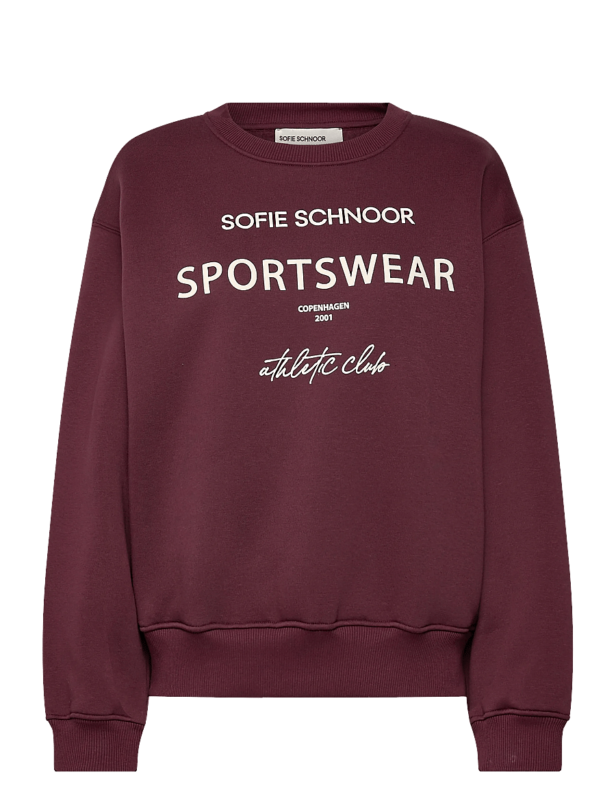 Sofie Schnoor - LUISASW SWEATSHIRT - sweatshirts - burgundy - 0