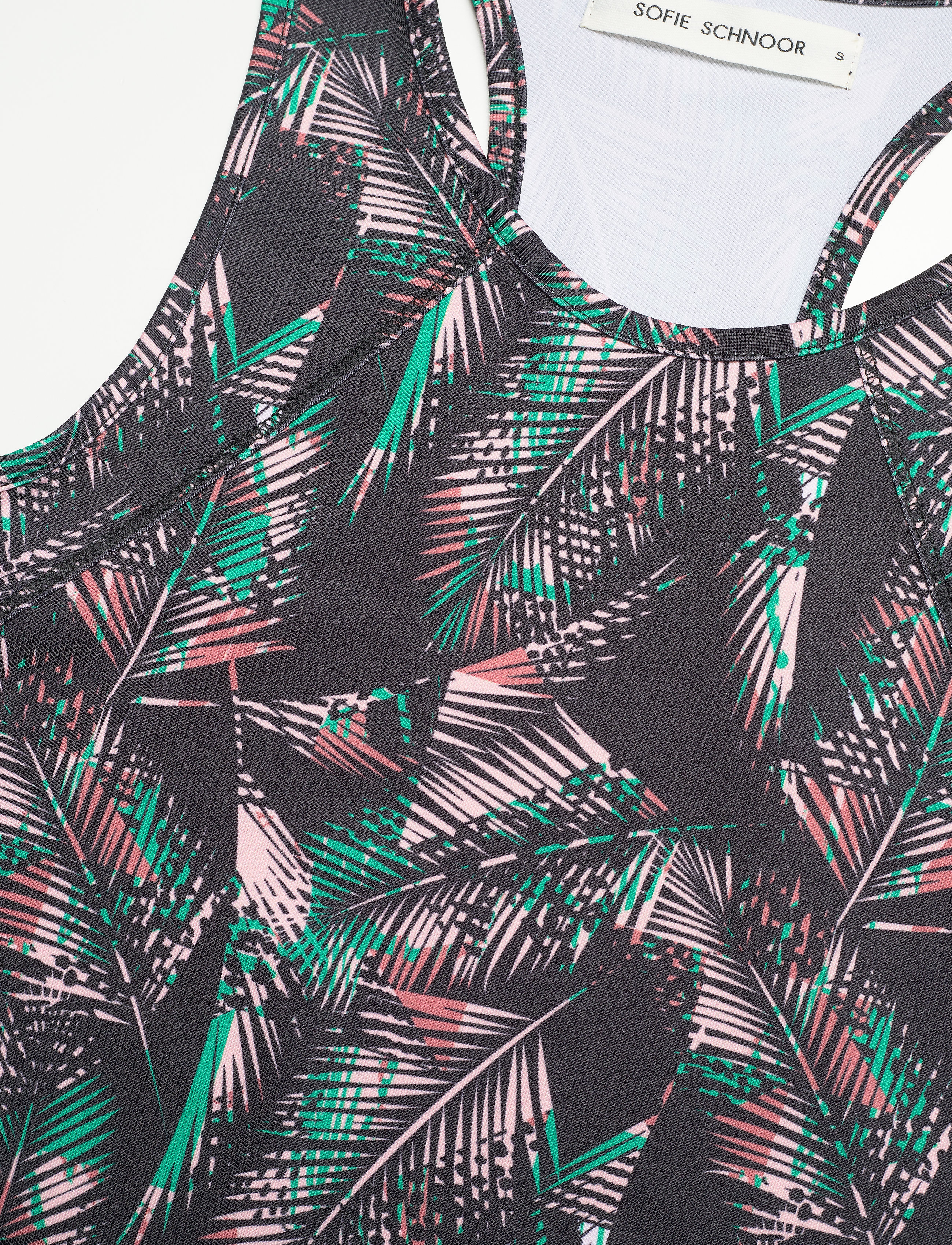 Sofie Schnoor - Top - linnen - palm print - 2