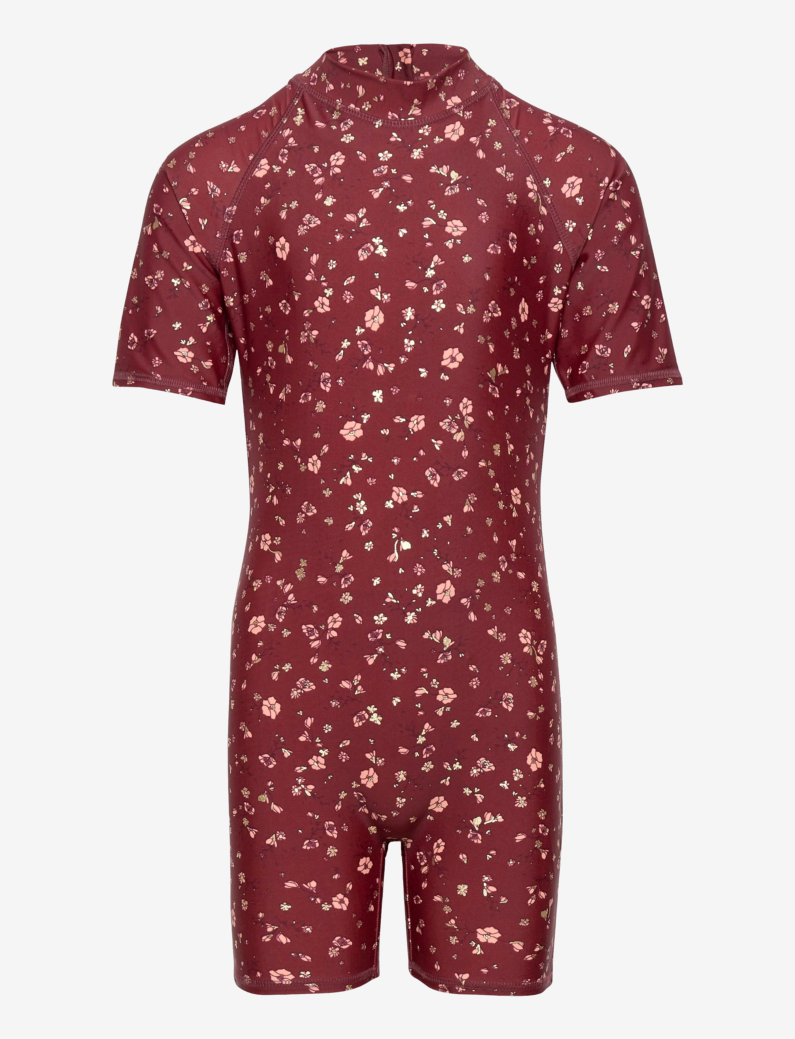 OXBLOOD RED, AOP FLOWERY S