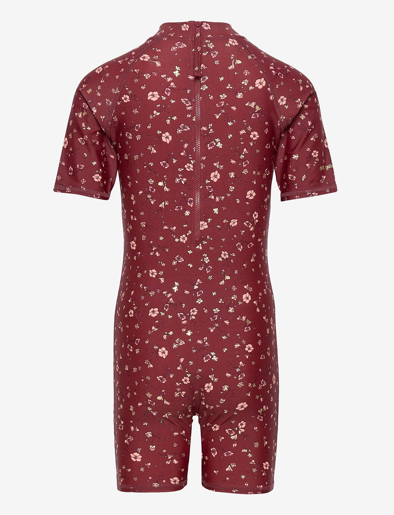 Soft Gallery - Rey Sun Suit - oxblood red, aop flowery s - 1