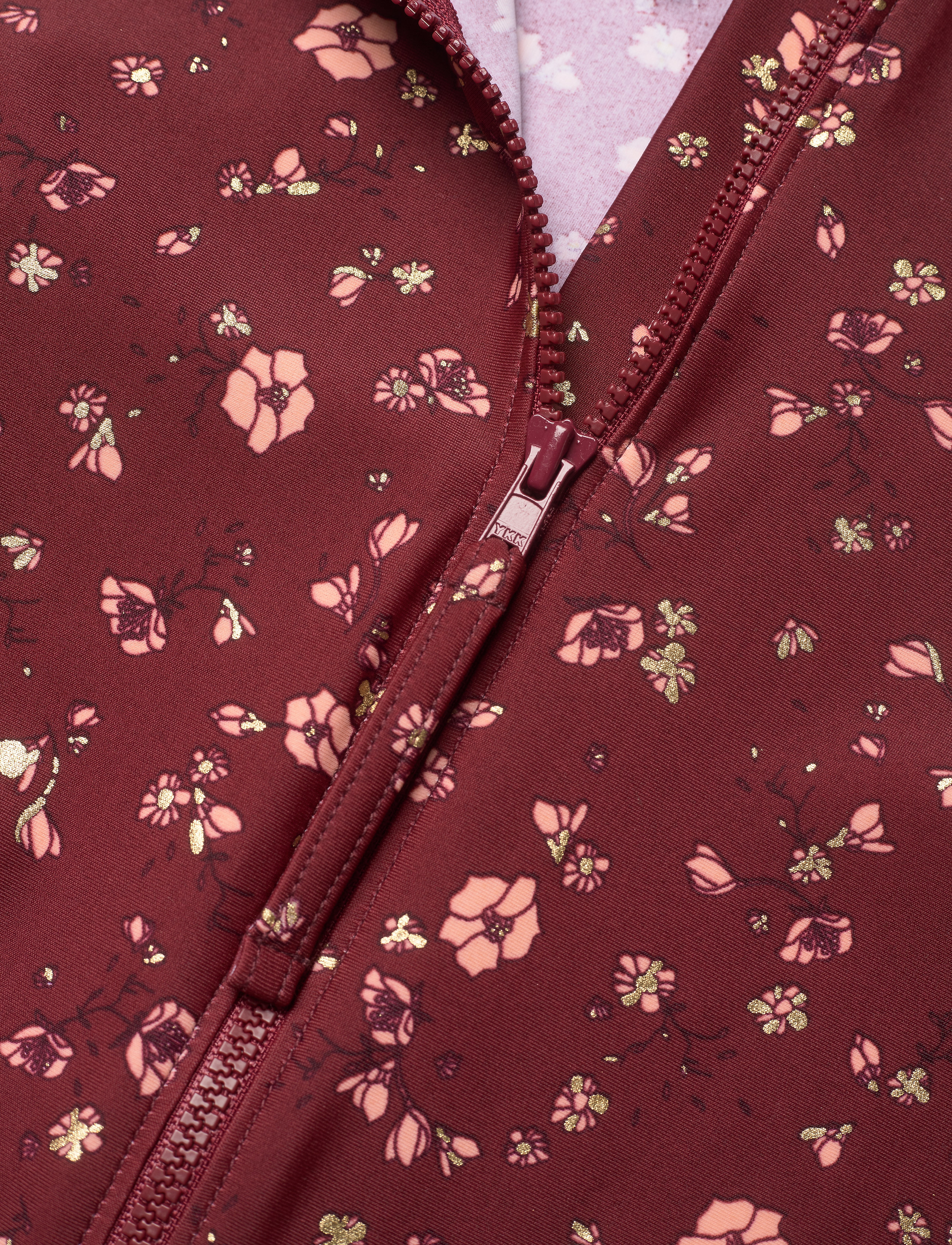 Soft Gallery - Rey Sun Suit - oxblood red, aop flowery s - 2