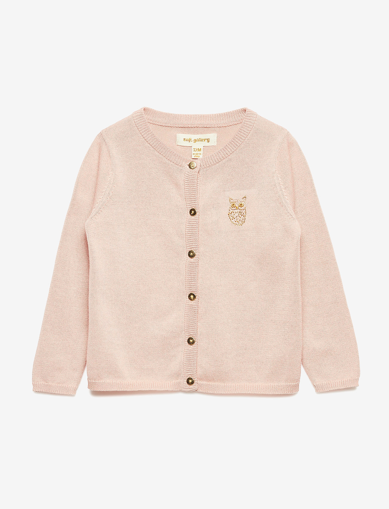 Soft Gallery - Carrie Cardigan - rosecloud, mini owl emb. - 0