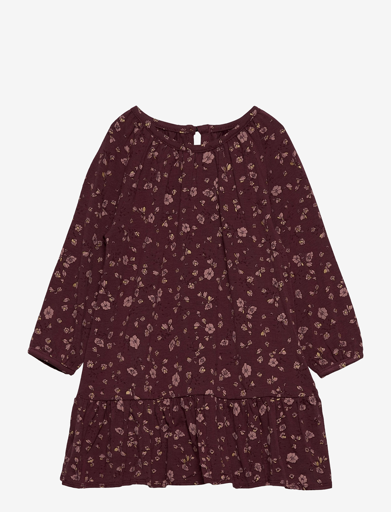 Soft Gallery - Alma Dress - oxblood red, aop flowery s - 0