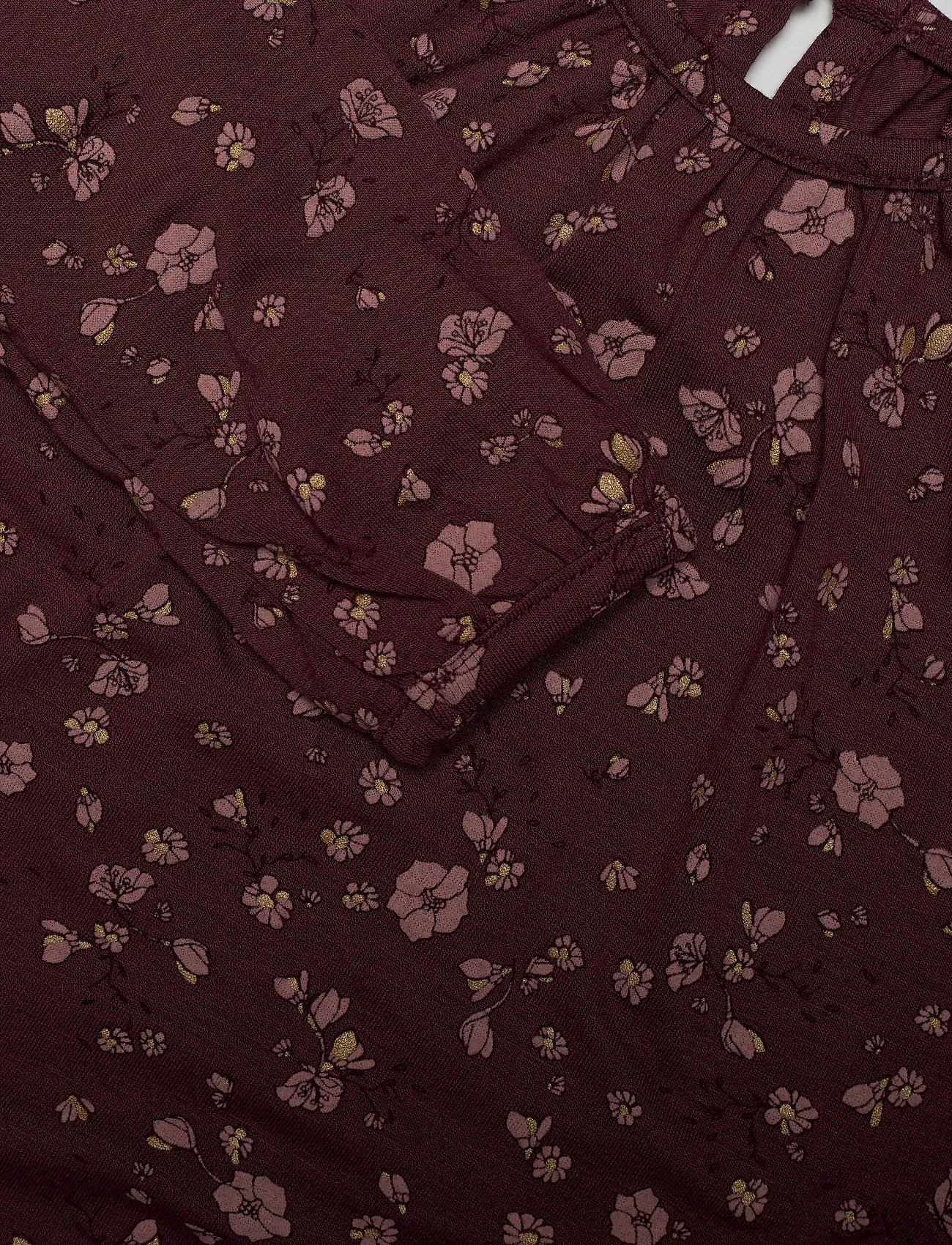 Soft Gallery - Alma Dress - oxblood red, aop flowery s - 2