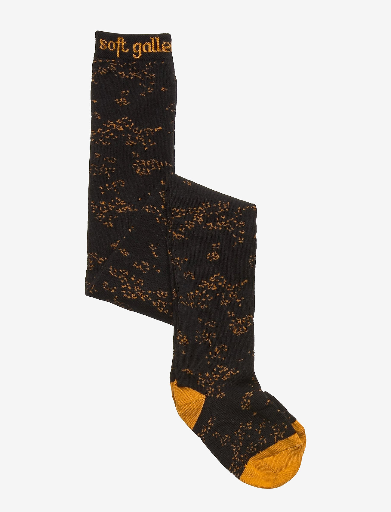 Soft Gallery - Junior Girl Tights - jet black, aop flowerdust - 0