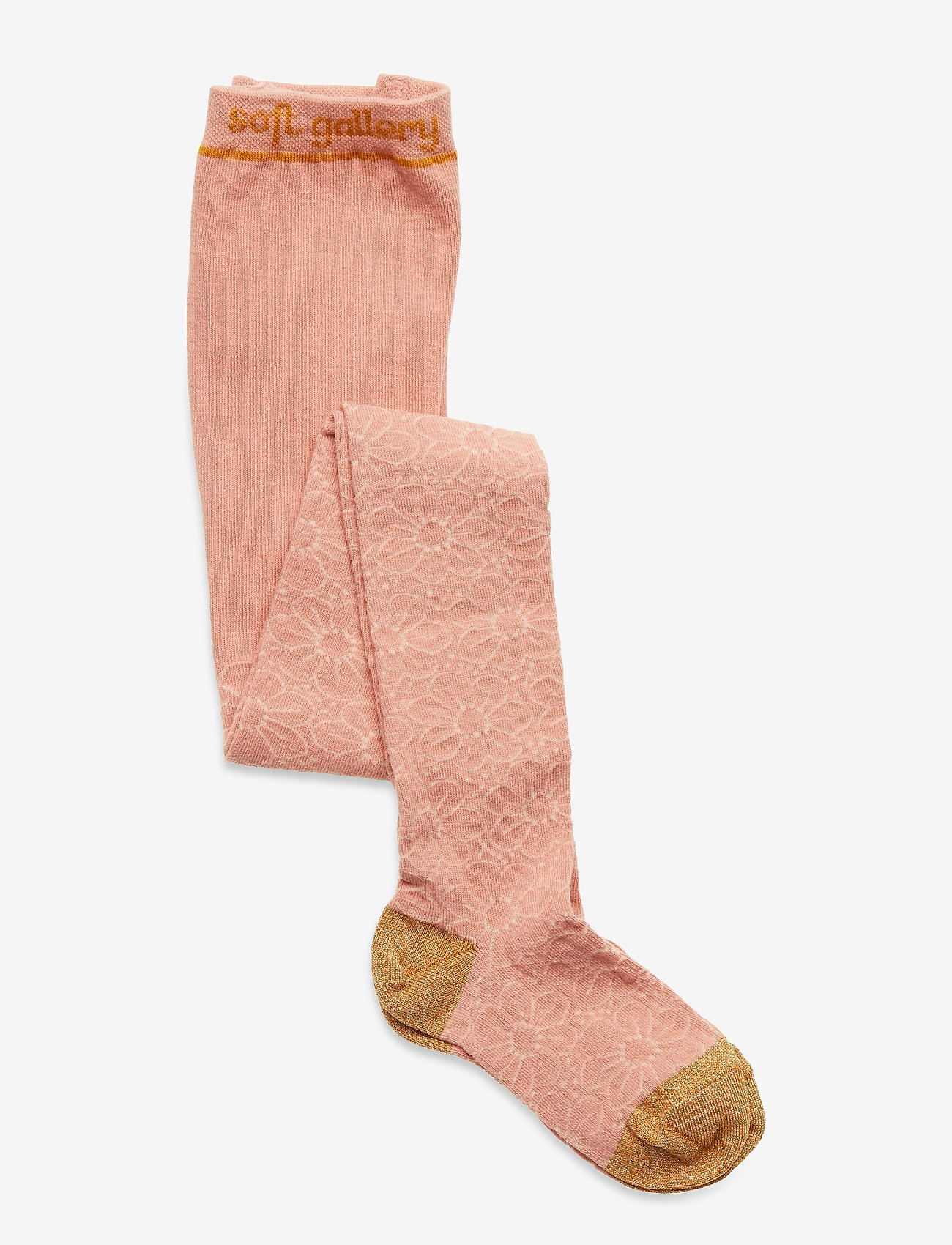 Soft Gallery - Junior Girl Christmas Tights - rose down, broderie anglaise - 0