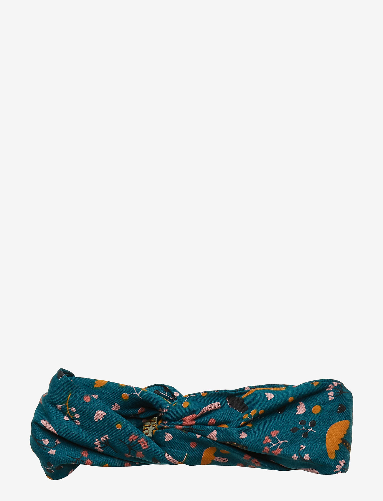Soft Gallery - Wrap Hairband - deep teal, aop fungi - 0