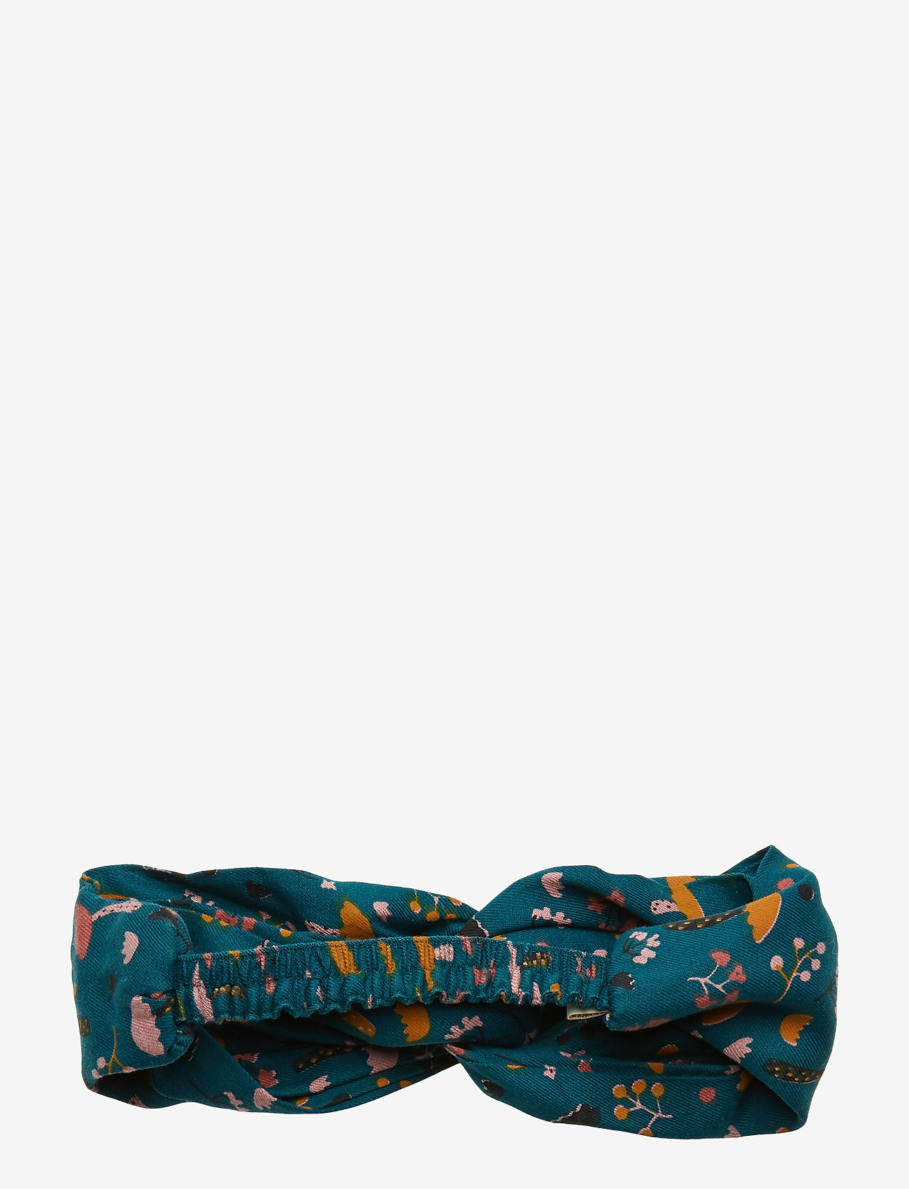 Soft Gallery - Wrap Hairband - deep teal, aop fungi - 1