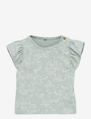 Soft Gallery - Baby Hilde T-shirt - kortærmede - abyss, aop flowerdust - 0