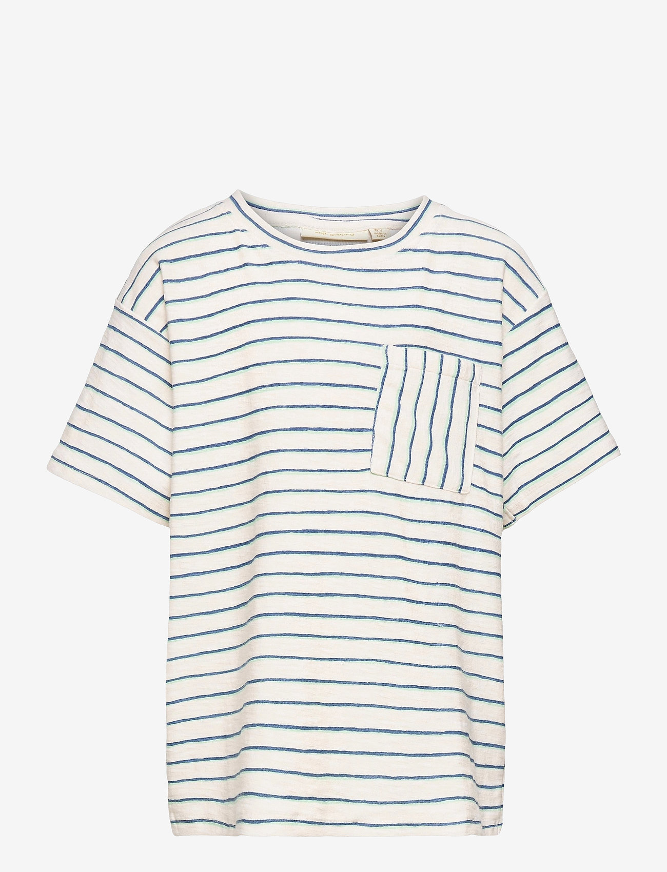 Soft Gallery - Asger T-shirt - gardenia, aop flounce - 0