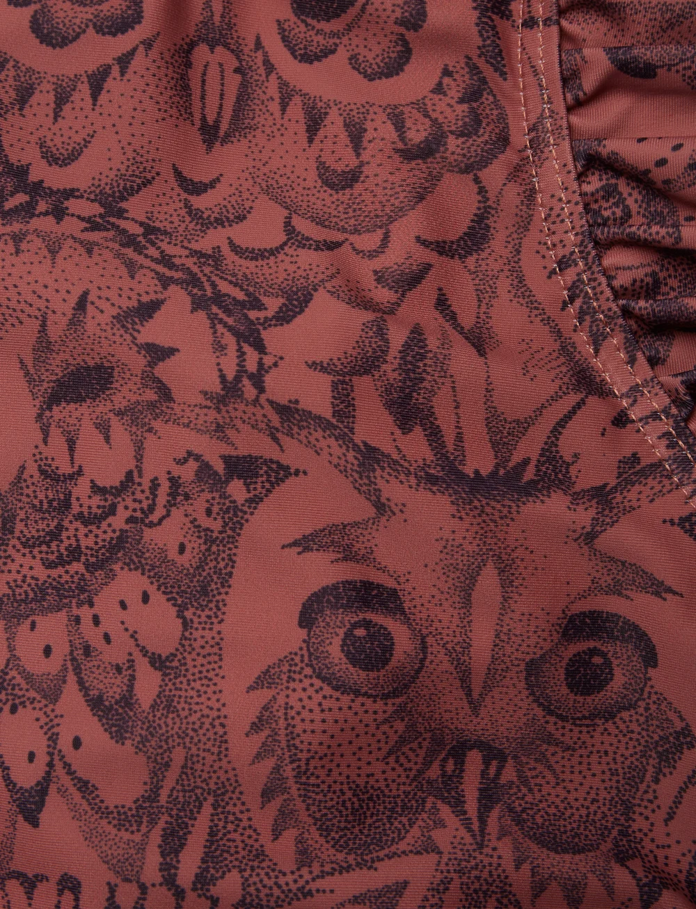 Soft Gallery - Baby Ana Swimsuit - uv-tøj - burlwood, aop owl - 2