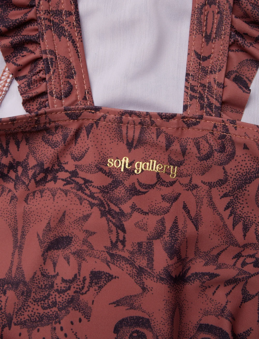 Soft Gallery - Baby Ana Swimsuit - uv-tøj - burlwood, aop owl - 4