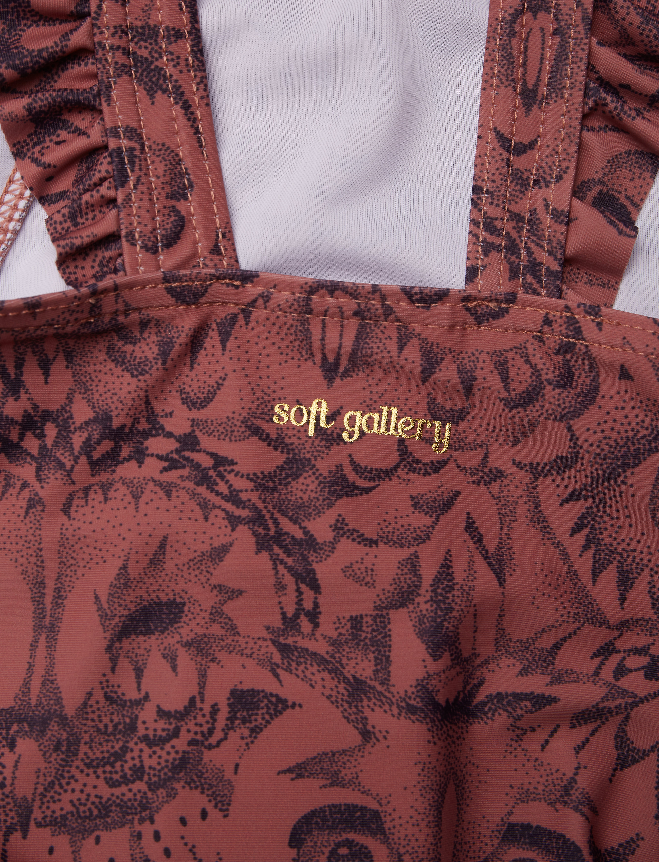 Soft Gallery - Baby Ana Swimsuit - uv-tøj - burlwood, aop owl - 4