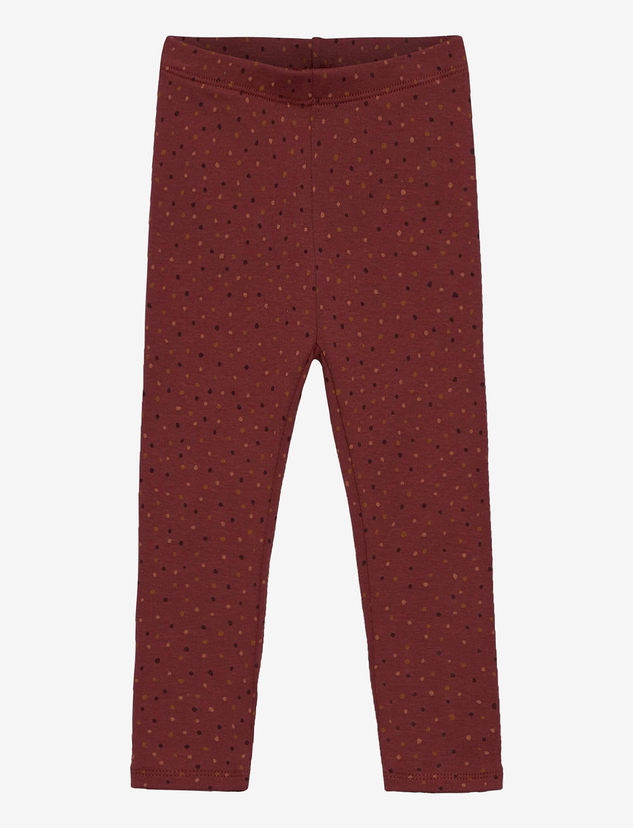 Soft Gallery - Baby Paula Leggings - barn red, aop trio dotties - 0