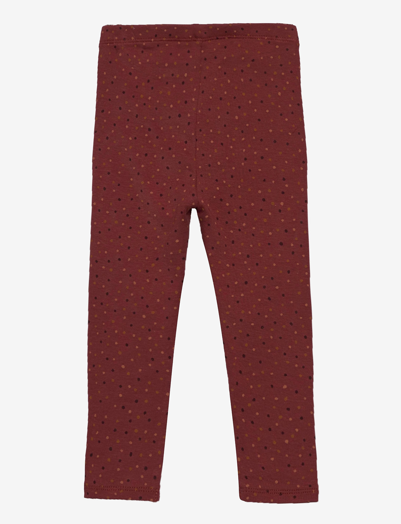 Soft Gallery - Baby Paula Leggings - barn red, aop trio dotties - 1