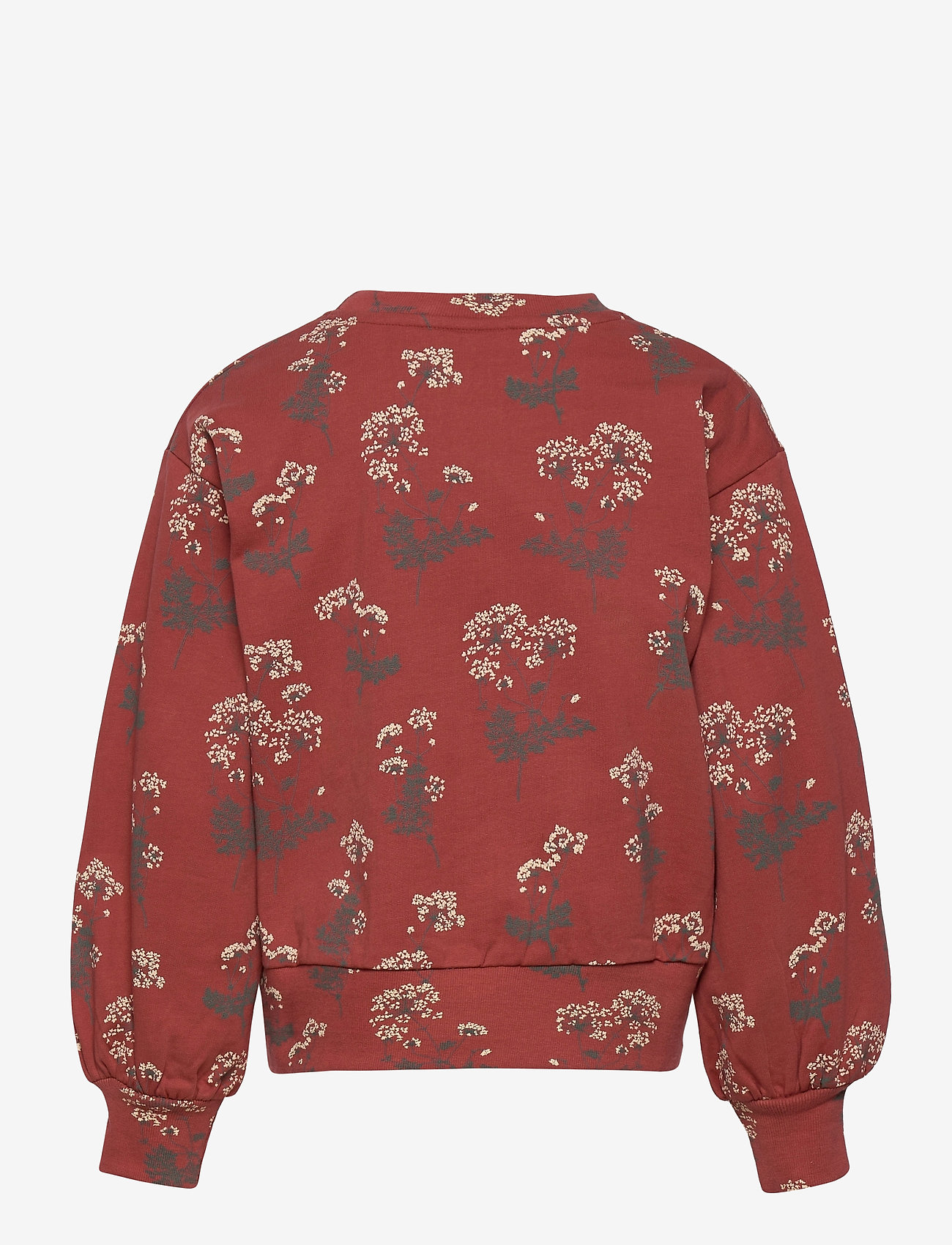 Soft Gallery - Elvira Sweatshirt - red ochre, aop flourish - 1